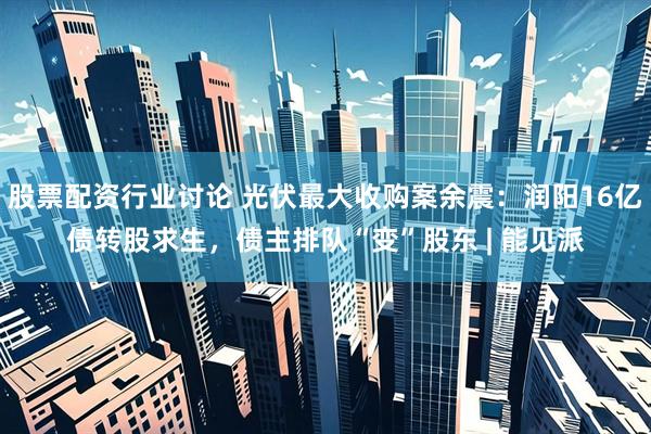 股票配资行业讨论 光伏最大收购案余震：润阳16亿债转股求生，债主排队“变”股东 | 能见派