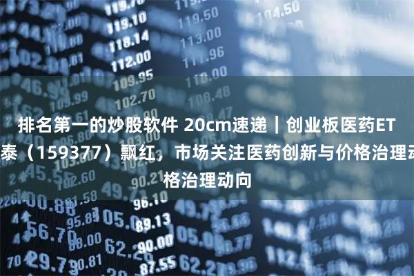 排名第一的炒股软件 20cm速递｜创业板医药ETF国泰（159377）飘红，市场关注医药创新与价格治理动向